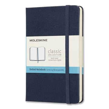 Moleskine® Classic Collection Hard Cover Notebook, 1 Subject, Dotted Rule, Sapphire Blue Cover, 5.5 X 3.5 freeshipping - TVN Wholesale